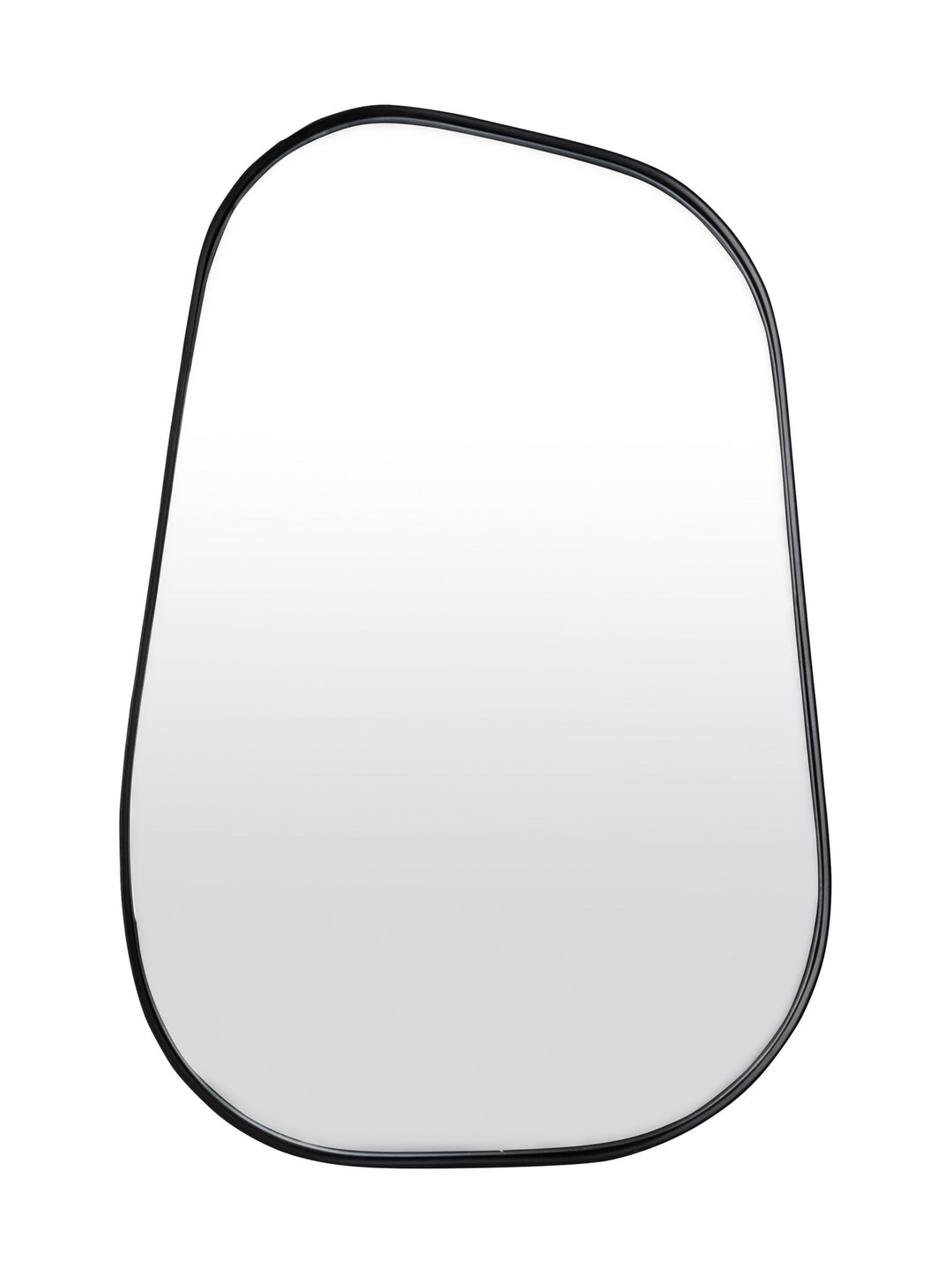 Iseo Mirror in Matt Black - mirror- Hertex Haus Online - Brass