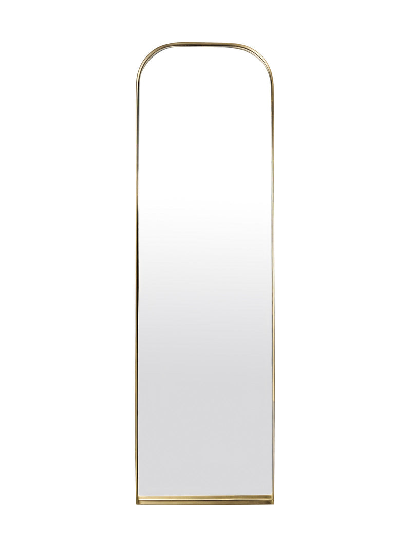 Ledro Floor Mirror in Antique Brass - mirror- Hertex Haus Online - Brass