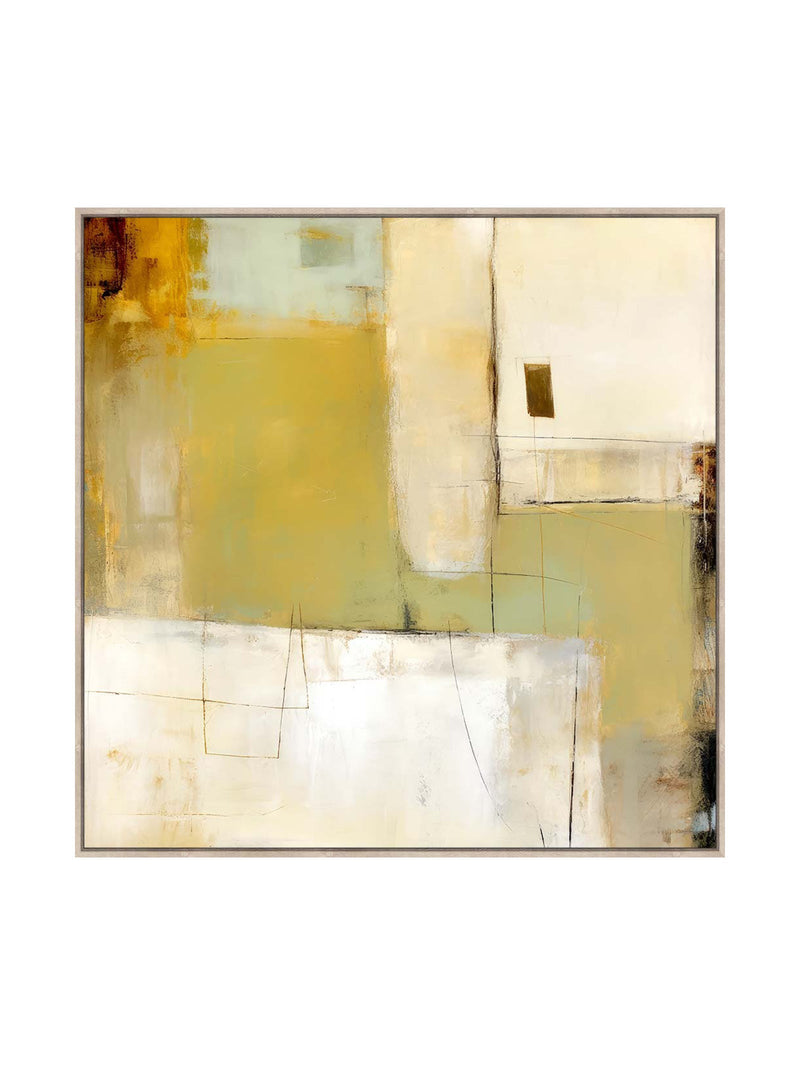 Luminous Zest Wall Art In Lime Splash - Wall Art- Hertex Haus Online - abstract art