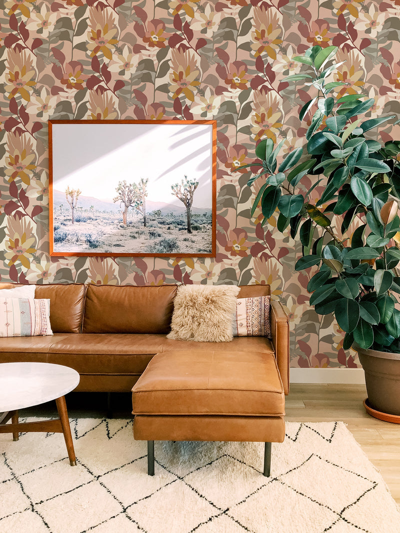 Mesopotamian Wallpaper in Autumn Wind - Hertex Haus Online - Homeware