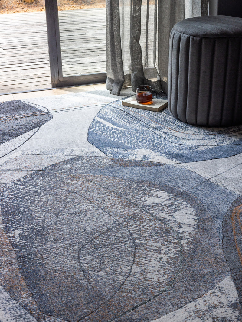 Meteor Rug in Mercury - Rugs- Hertex Haus Online - Abstract