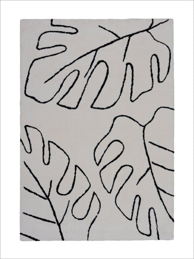 Monstera Rug in Sketch - Hertex Haus Online - Black Friday