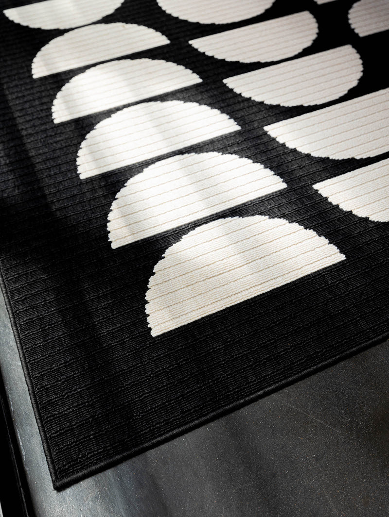 Moon Phase Rug in Pitch - Rugs- Hertex Haus Online - badge_fully_outdoor
