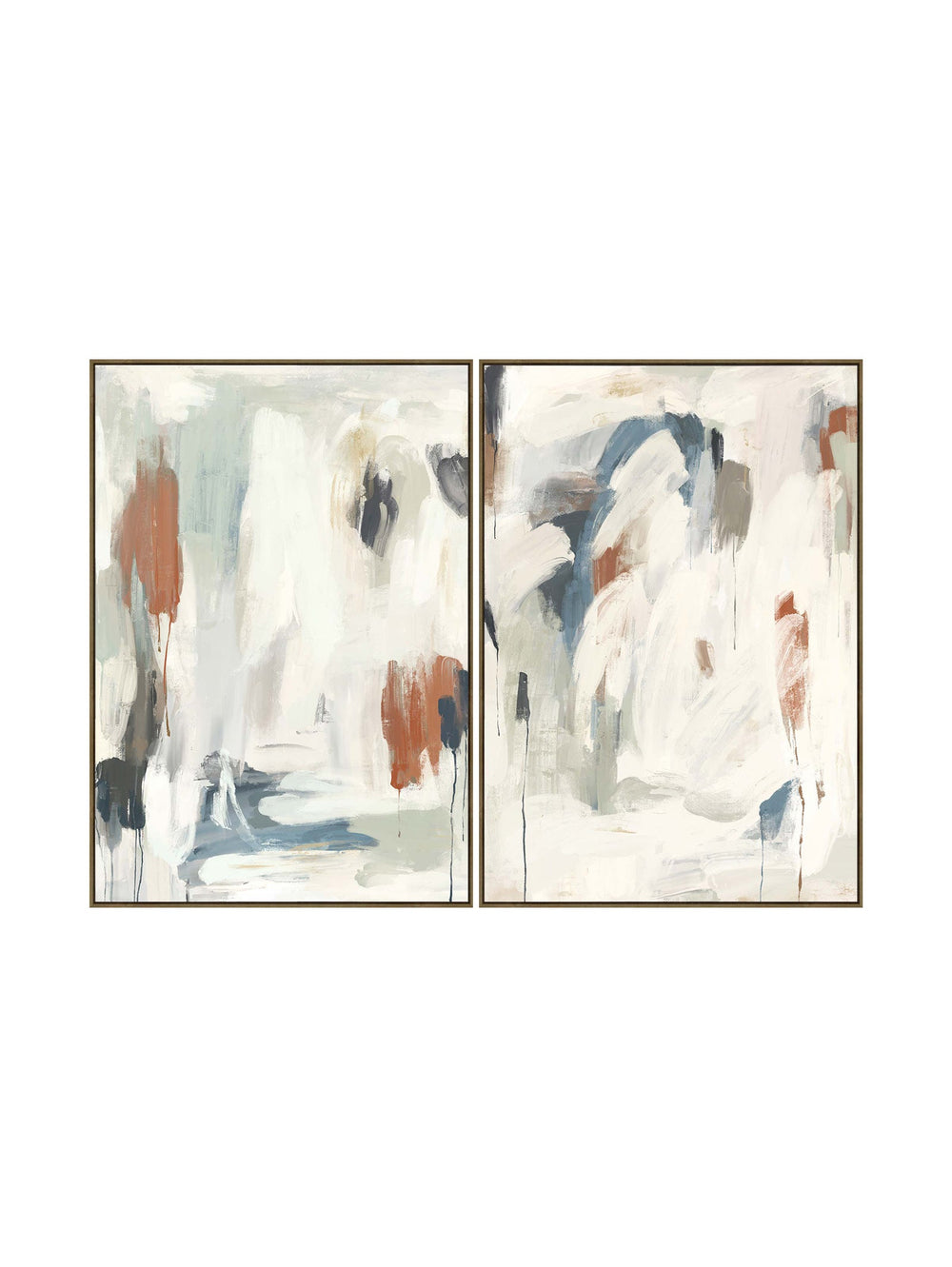 Muted Harmony Wall Art Set of 2 In Pearl Ash - Wall Art- Hertex Haus Online - abstract art