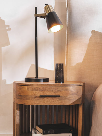 Mystique Desk Lamp in Nightshade - lamp- Hertex Haus Online - Homeware