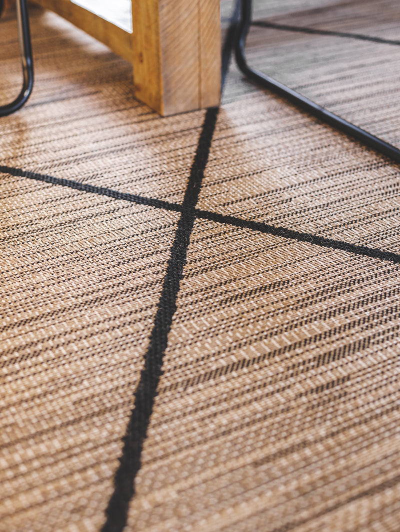 Nomad Rug in Ink Line - rug- Hertex Haus Online - Geometric