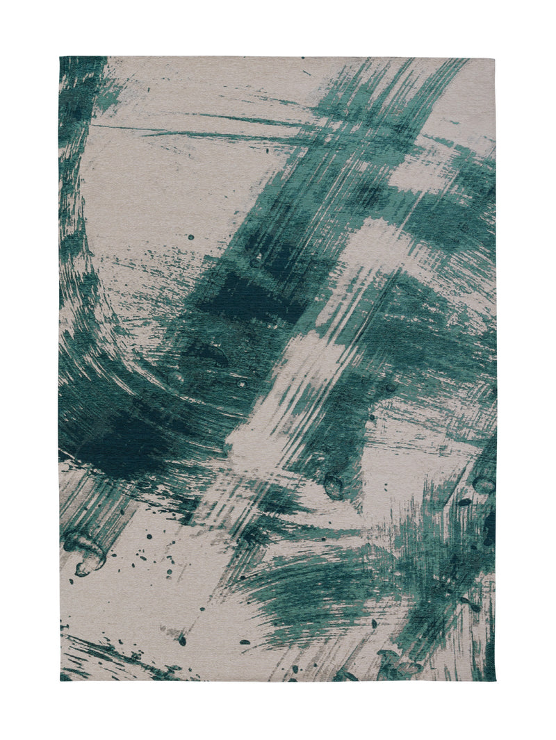 Paintbrush Rug in Emerald - Rugs- Hertex Haus Online - Acrylic