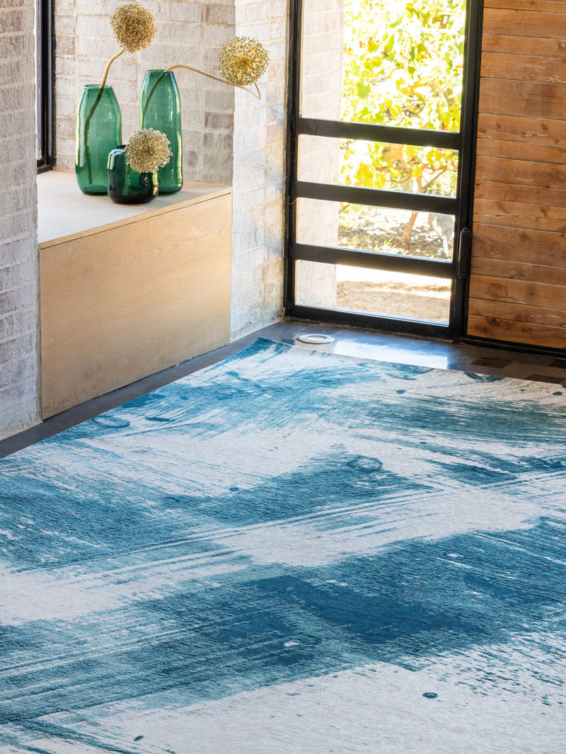 Paintbrush Rug in Emerald - Rugs- Hertex Haus Online - Acrylic