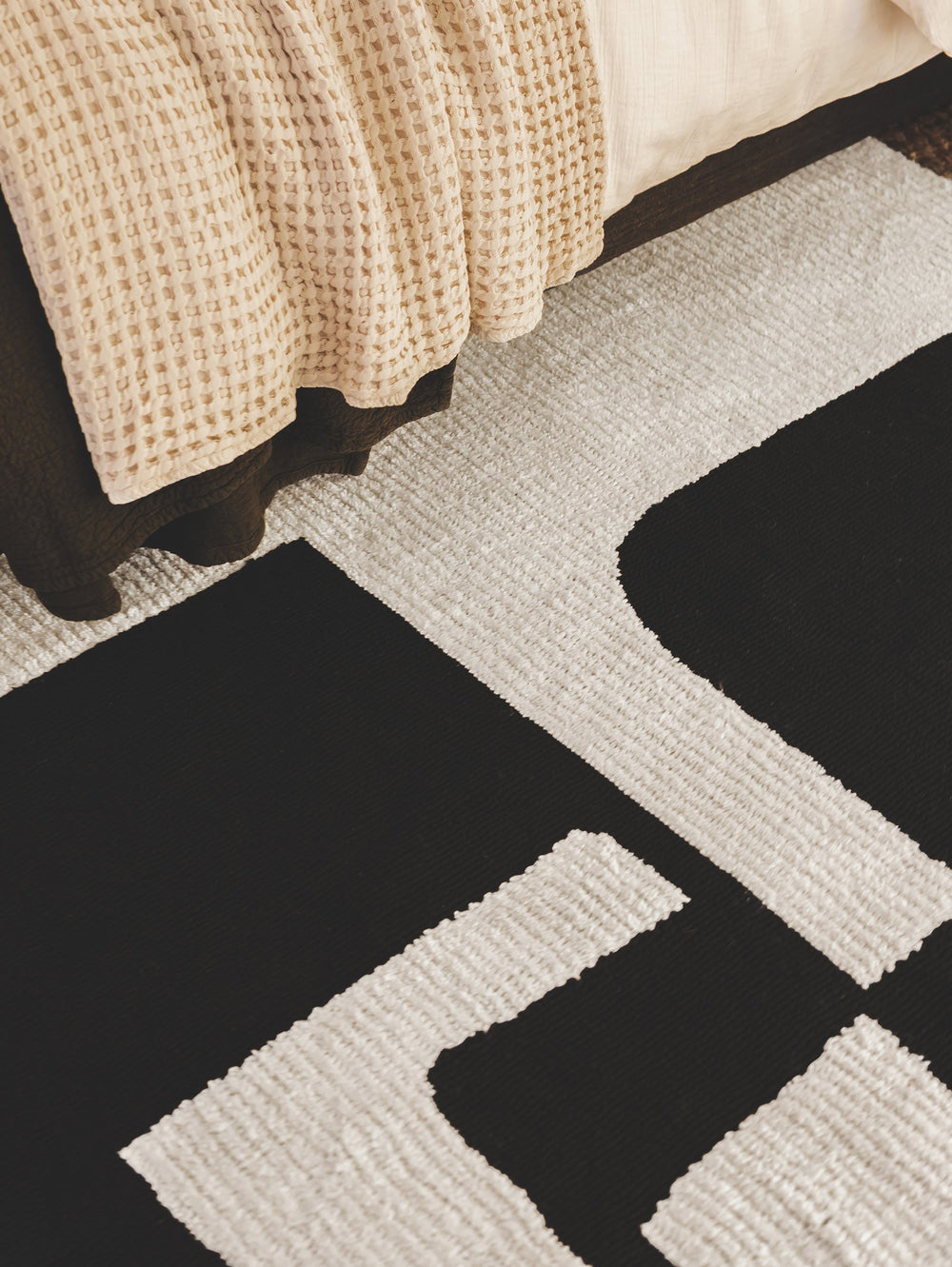 Peculiar Rug in Jet - Rugs- Hertex Haus Online - Geometric