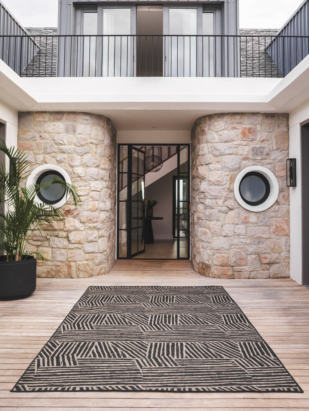 Rebel Outdoor Rug in Cliff - rug- Hertex Haus Online - Outdoor