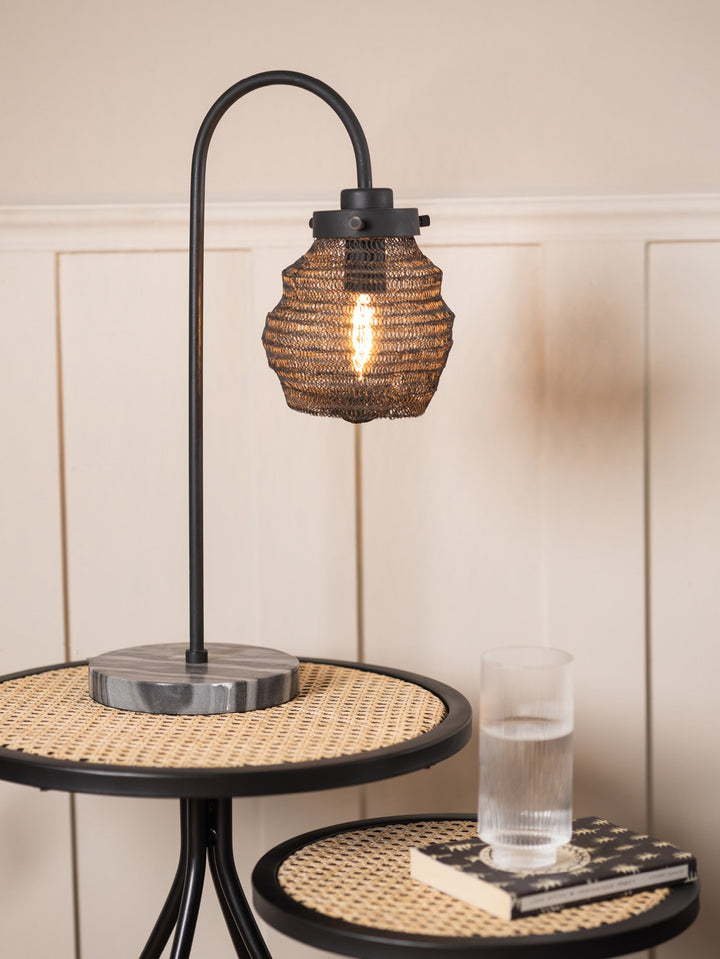 Rookery Bedside Lamp in Black Starling - lamp- Hertex Haus Online - Decor