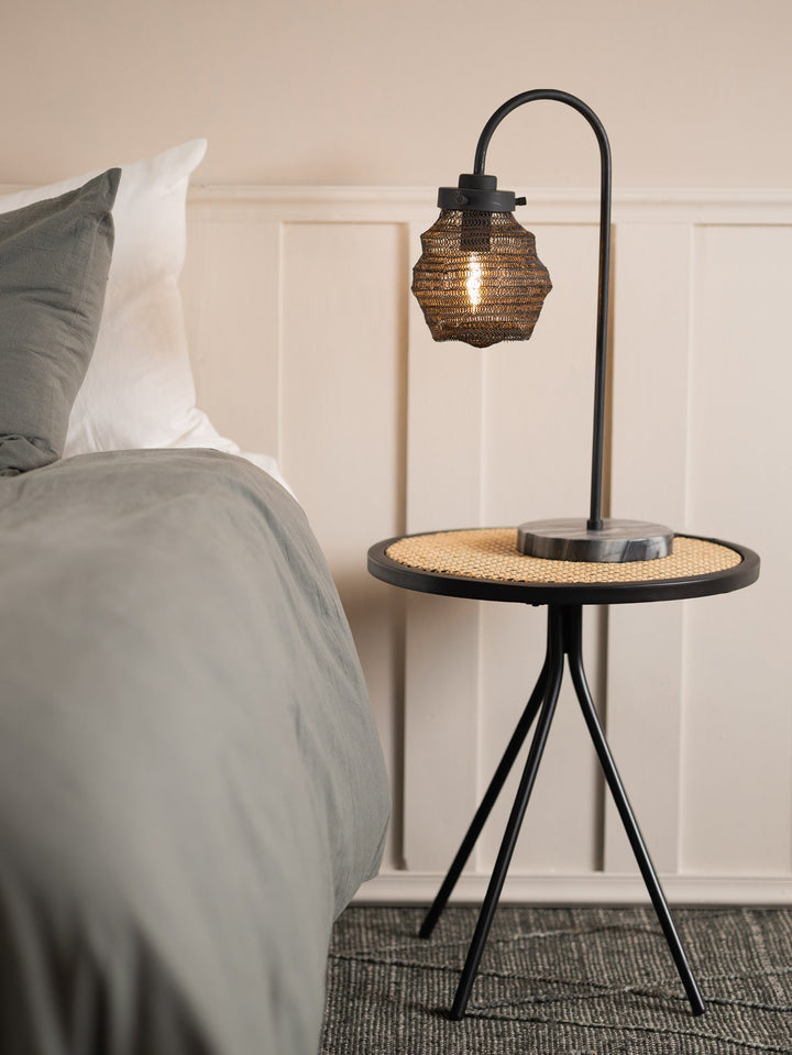 Rookery Bedside Lamp in Black Starling - lamp- Hertex Haus Online - Decor