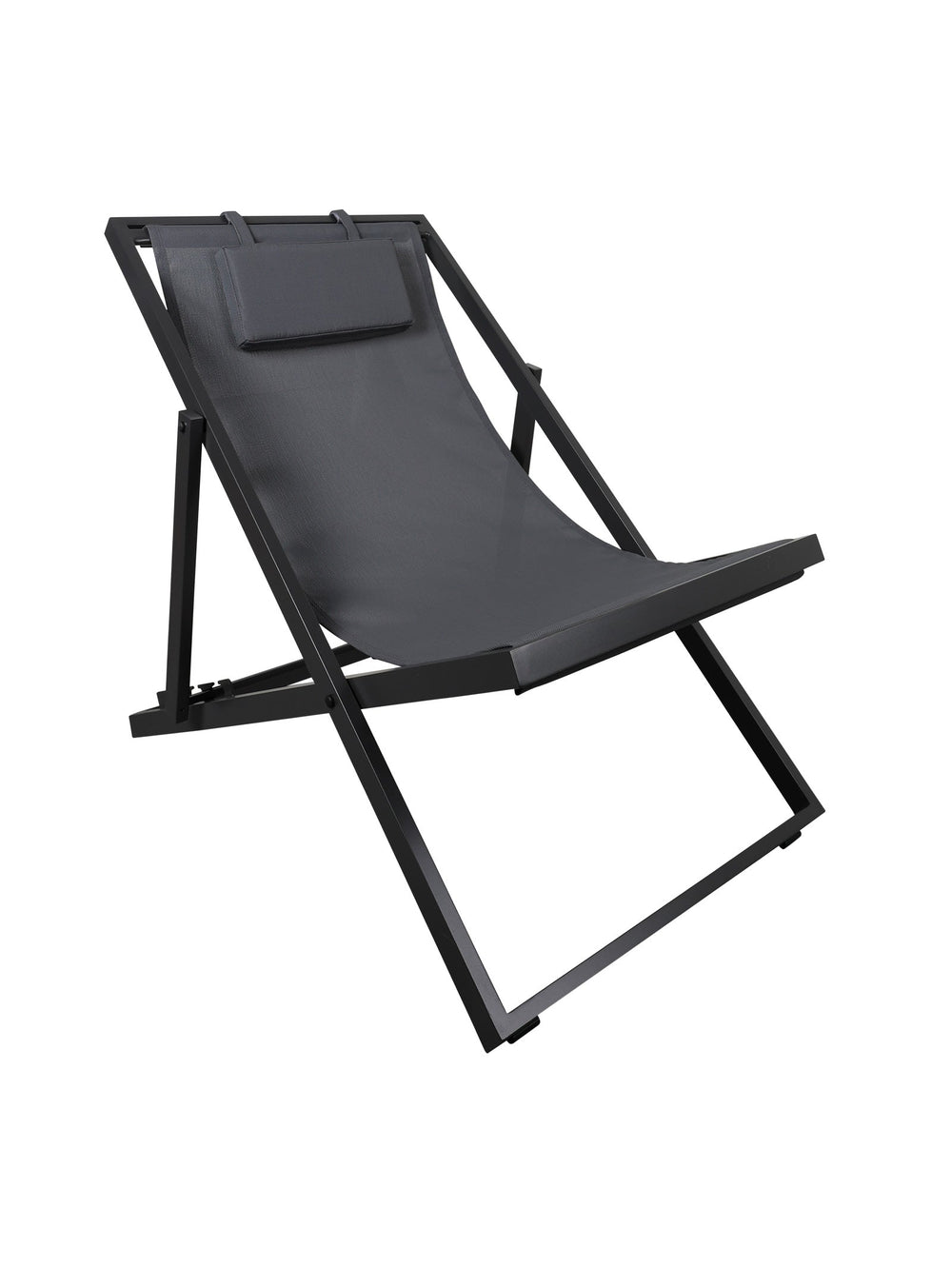 Savuti Deck Chair in Coal - Outdoor Furniture - Chair- Hertex Haus Online - badge_fully_outdoor