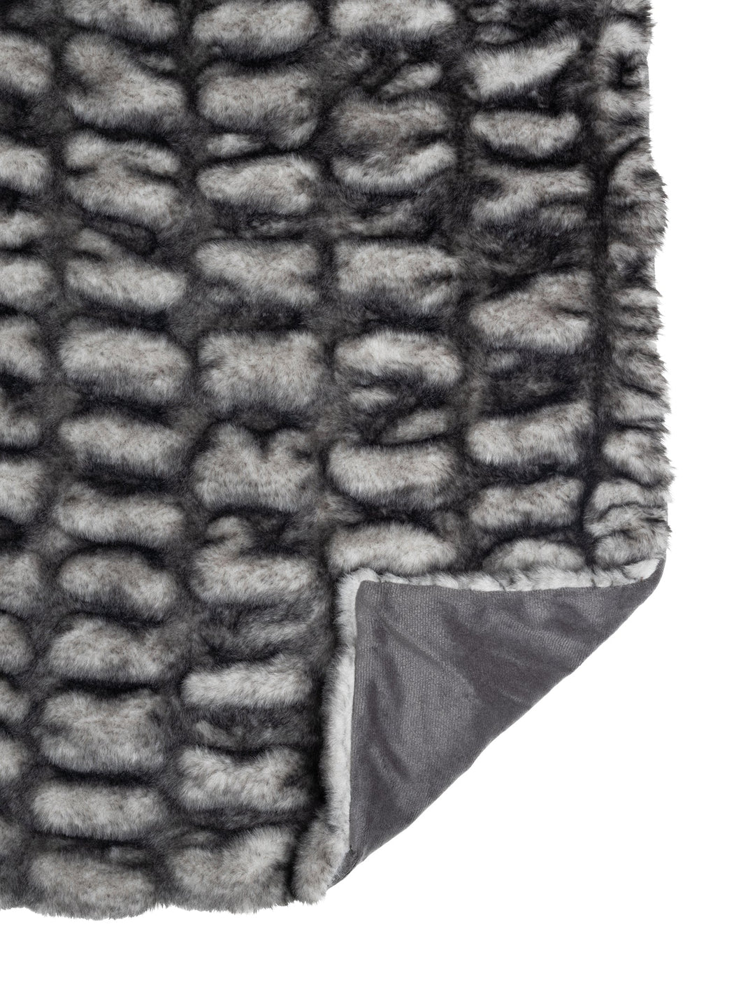 Sensorial Fur in Pepper - Blankets- Hertex Haus Online - badge_machine_washable