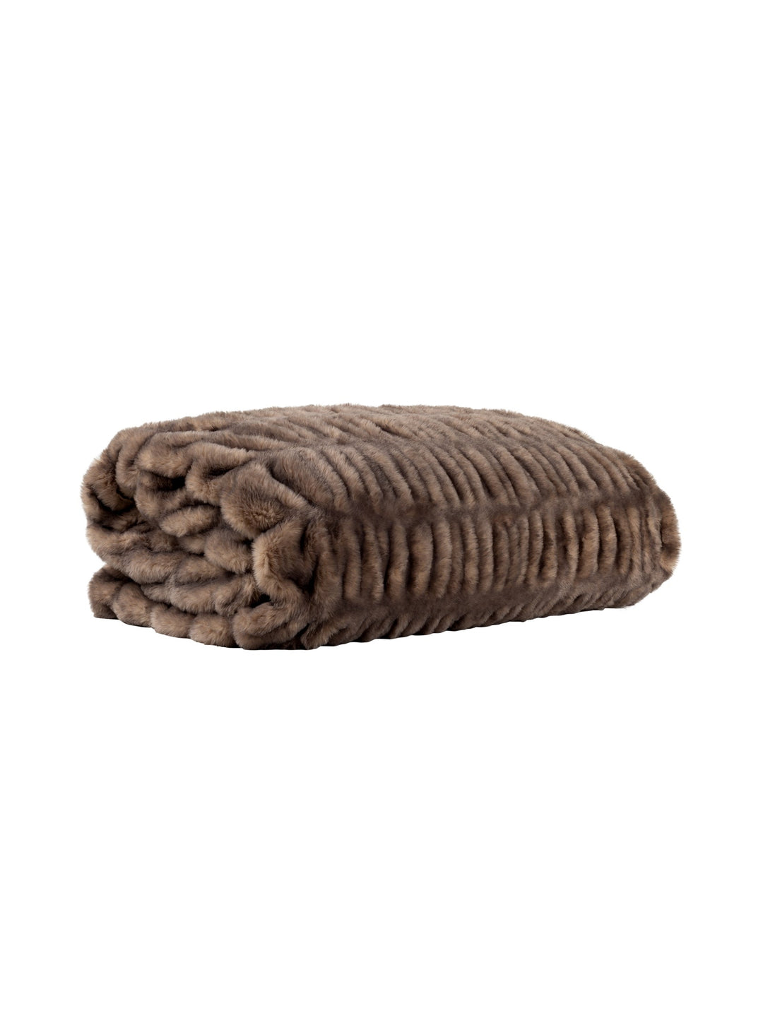 Sensorial Fur in Truffle - Blankets- Hertex Haus Online - badge_machine_washable