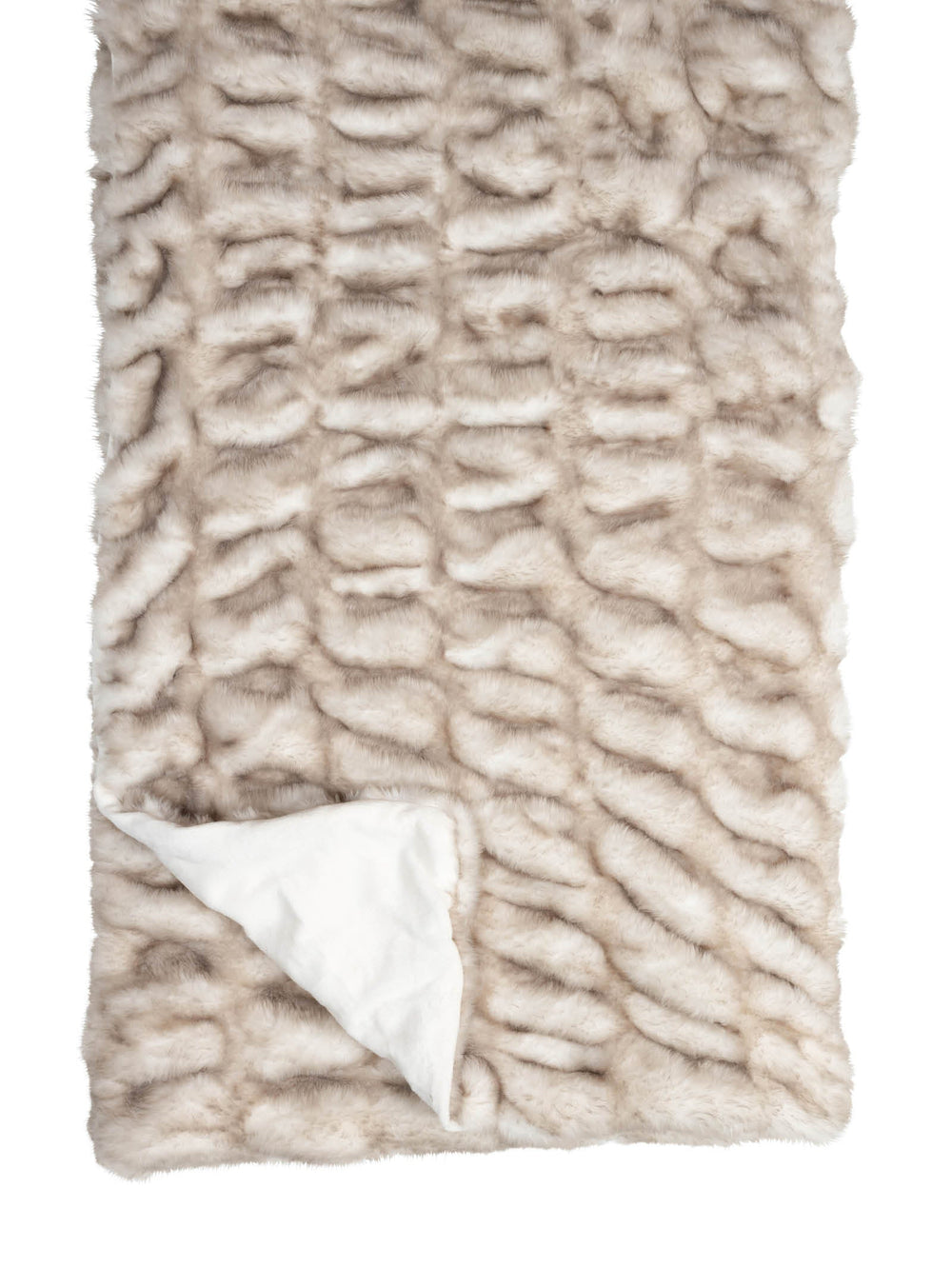 Sensorial Fur in Vanilla Pod - Blankets- Hertex Haus Online - badge_machine_washable