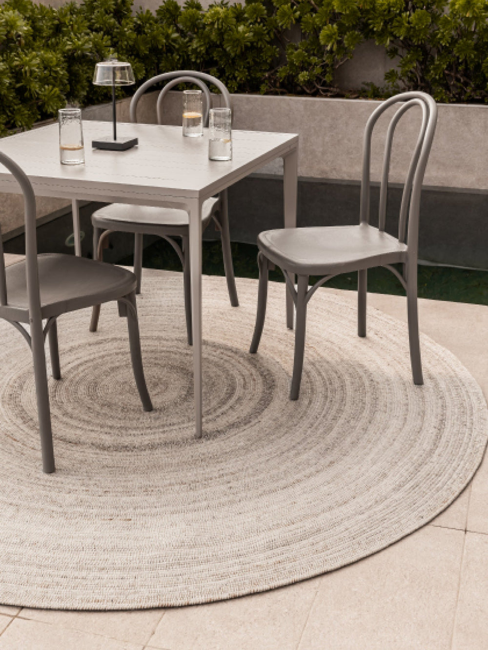 Spiral Round Rug in Sandcastle - Round Rug- Hertex Haus Online - badge_fully_outdoor