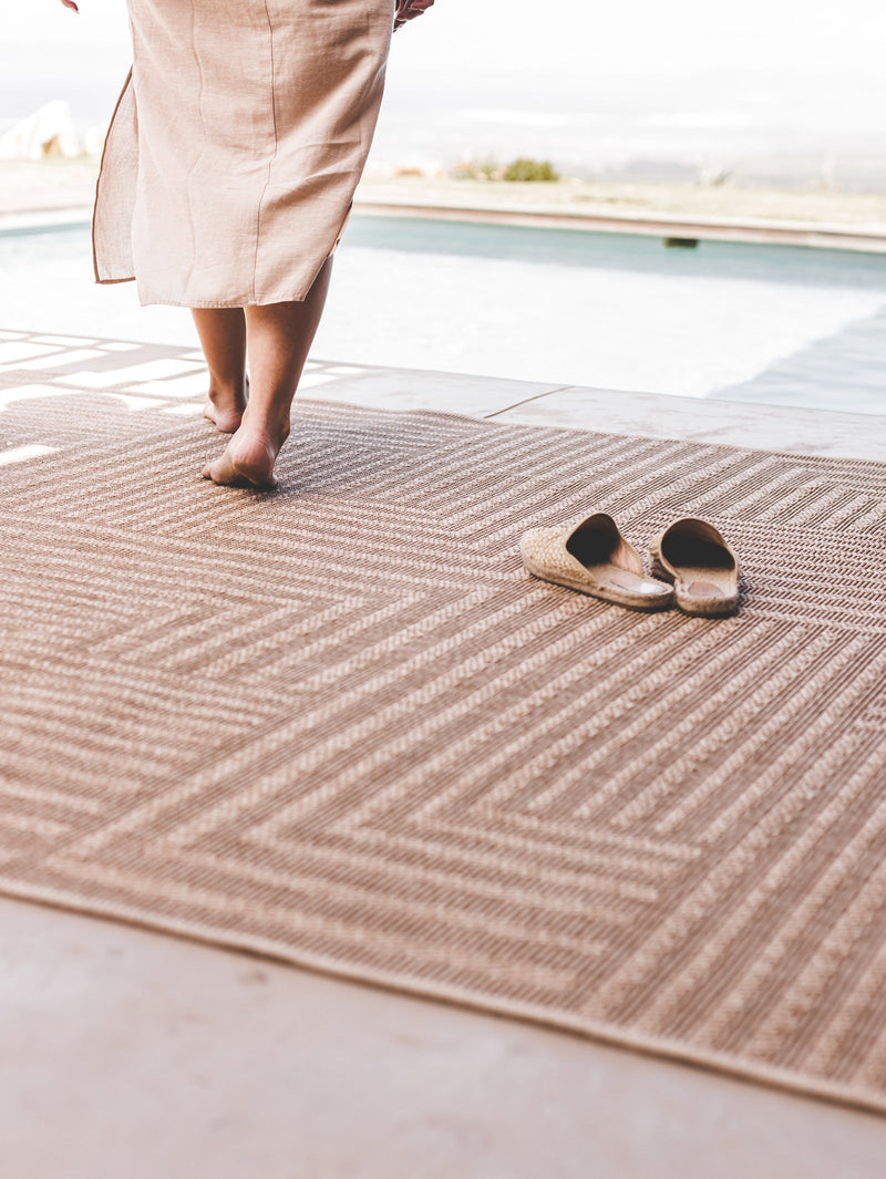 Terrazza Outdoor Rug in Dune - outdoor rug- Hertex Haus Online - badge_fully_outdoor