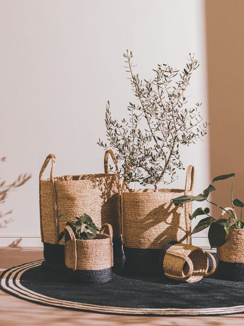 Trenza Laundry Basket - Baskets- Hertex Haus Online - Baskets