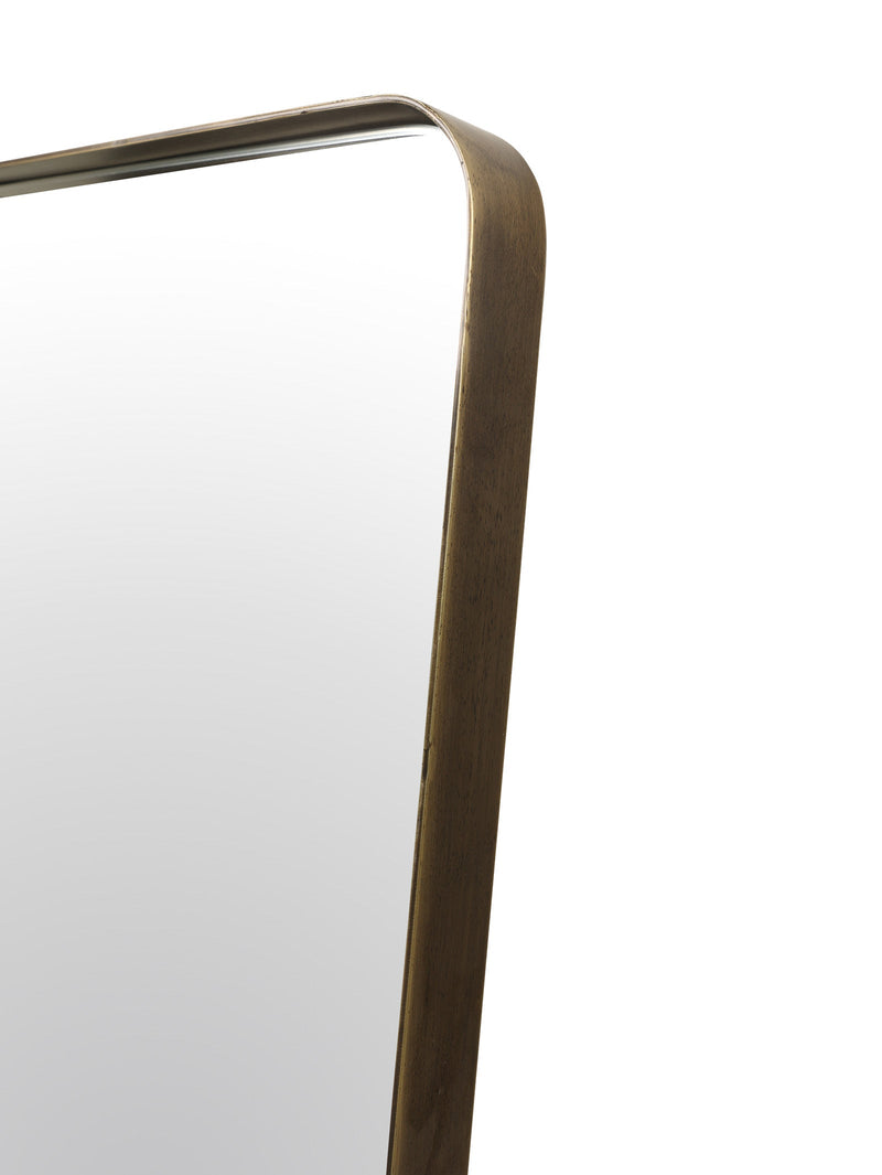 Varese Floor Mirror in Antique Brass - mirror- Hertex Haus Online - Brass