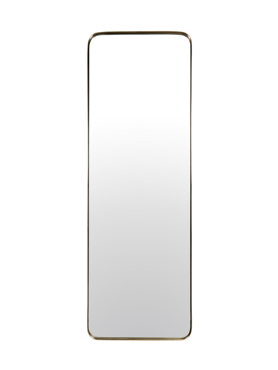 Varese Floor Mirror in Antique Brass - mirror- Hertex Haus Online - Brass