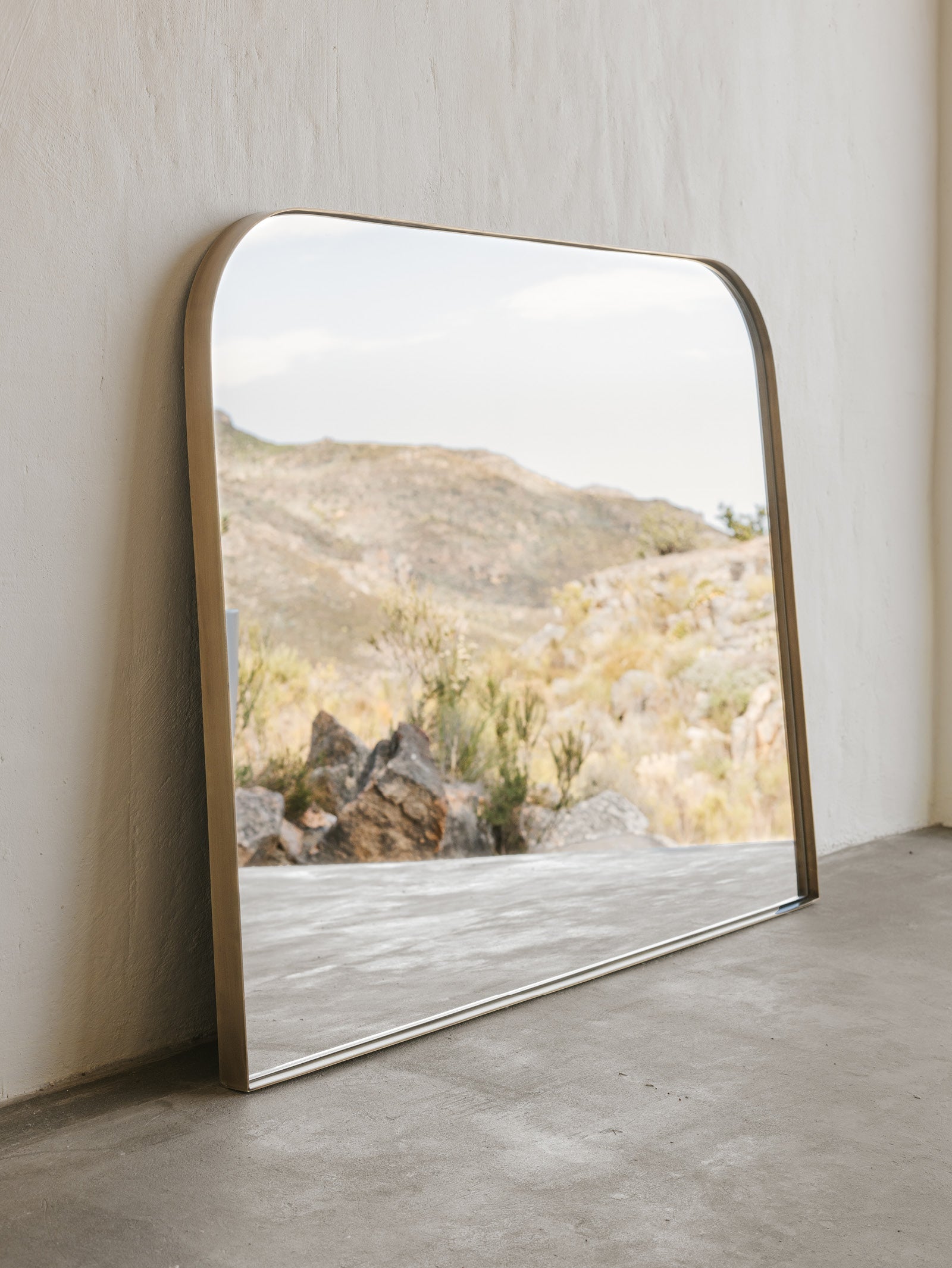 Vico Mirror in Antique Brass - Hertex Haus - Hertex Haus