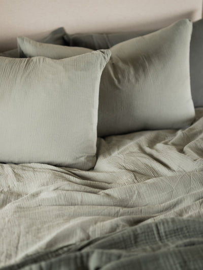 Whisper Pillowcase Set of 2 in Seaglass - pillowcase- Hertex Haus Online - bed & bath